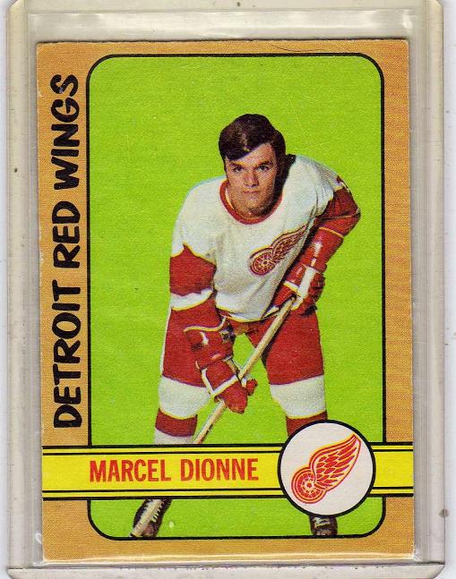 1972 O-Pee-Chee  Marcel Dionne  Card #8 - Detroit Red Wings